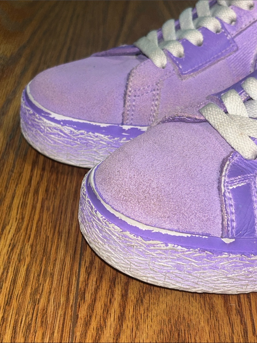Nike SB Zoom Blazer Mid PRM Premium Youth Size 4 “Lilac Purple” (DR9087-555) - Picture 4 of 9